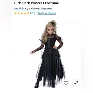 Girl’s Dark Princess Costume